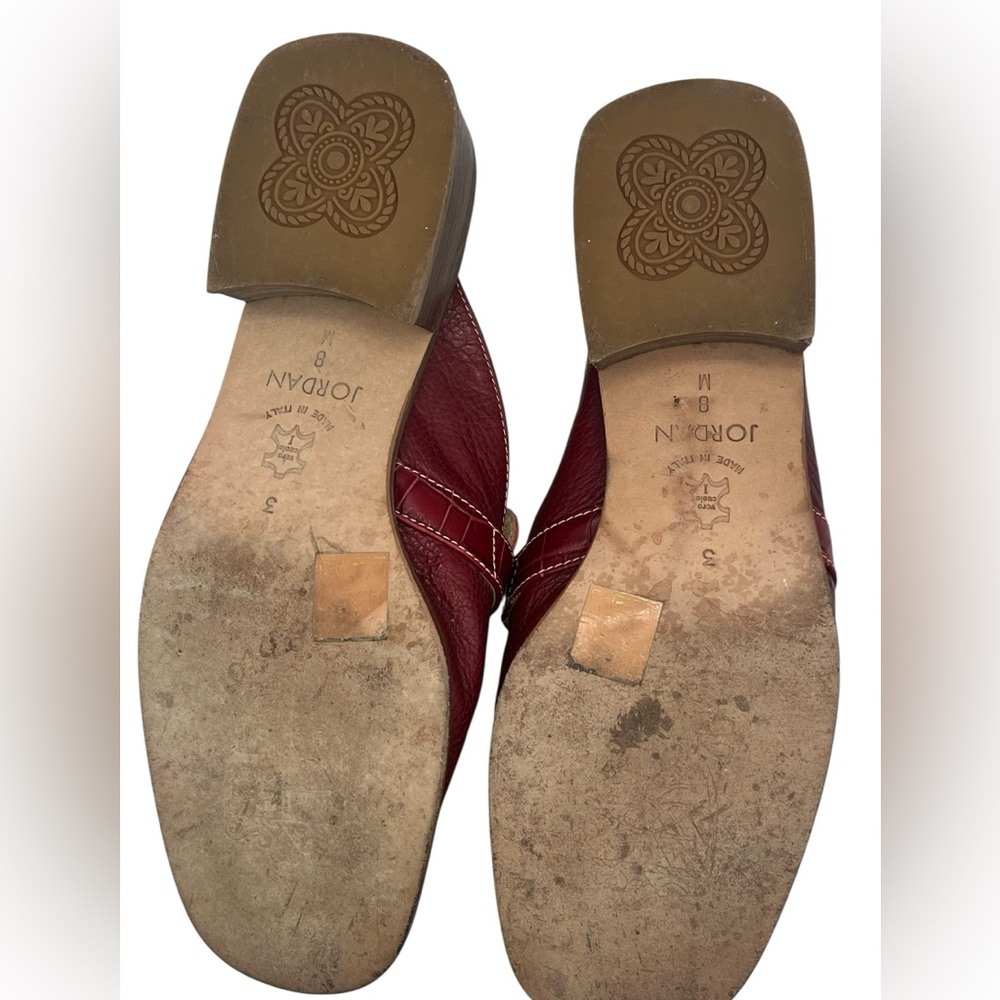 Brighton Women’s Jordan size 8m Red Croc-Embossed Loafers - Picture 7 of 9